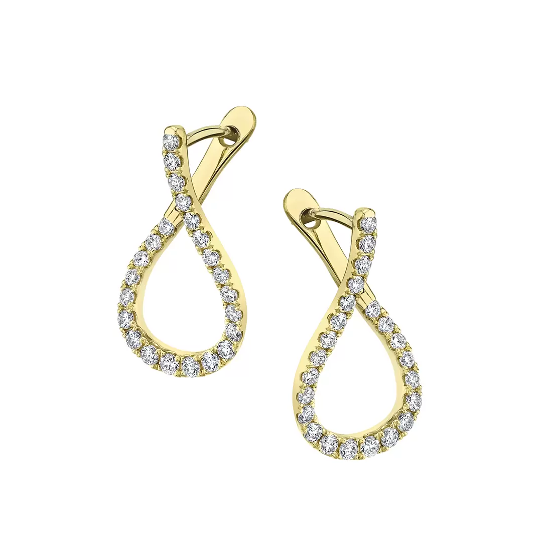 unique diamond hoop earrings