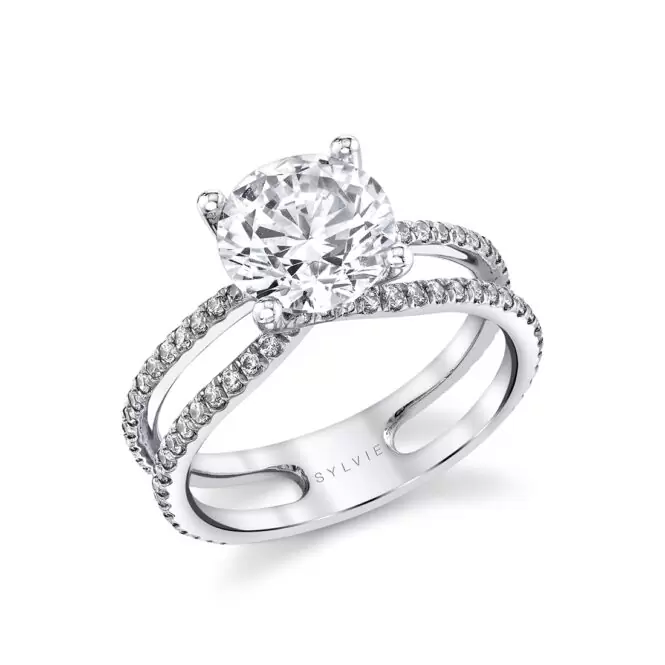 Rose gold, diamond classic wedding ring
