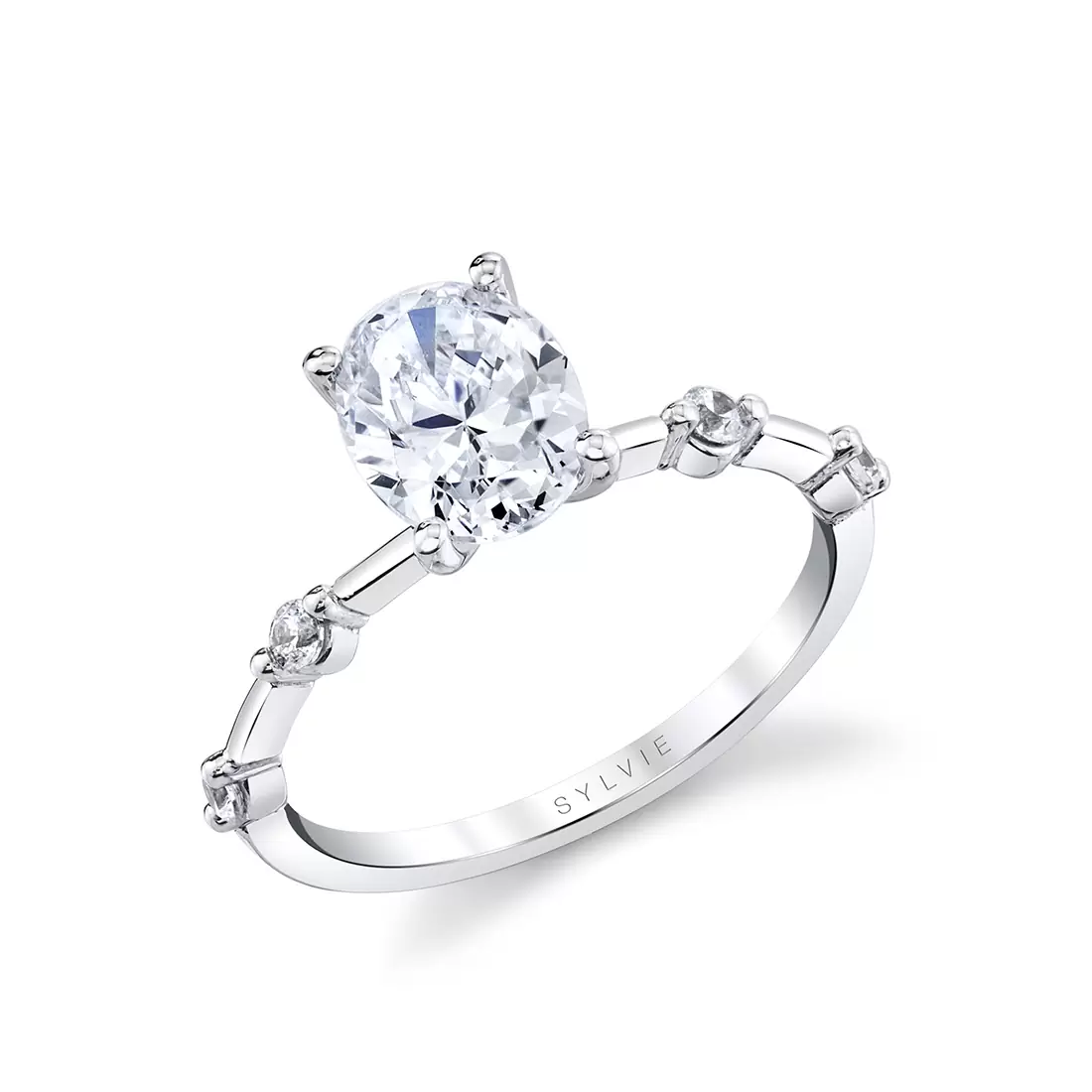white gold oval cut diamond engagement ring eniko