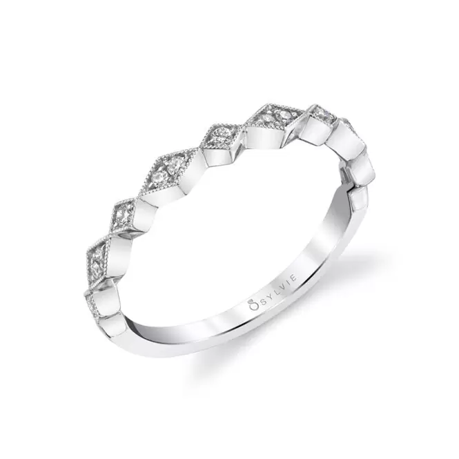 Profile view of a Modern Engagement Ring - Darcy