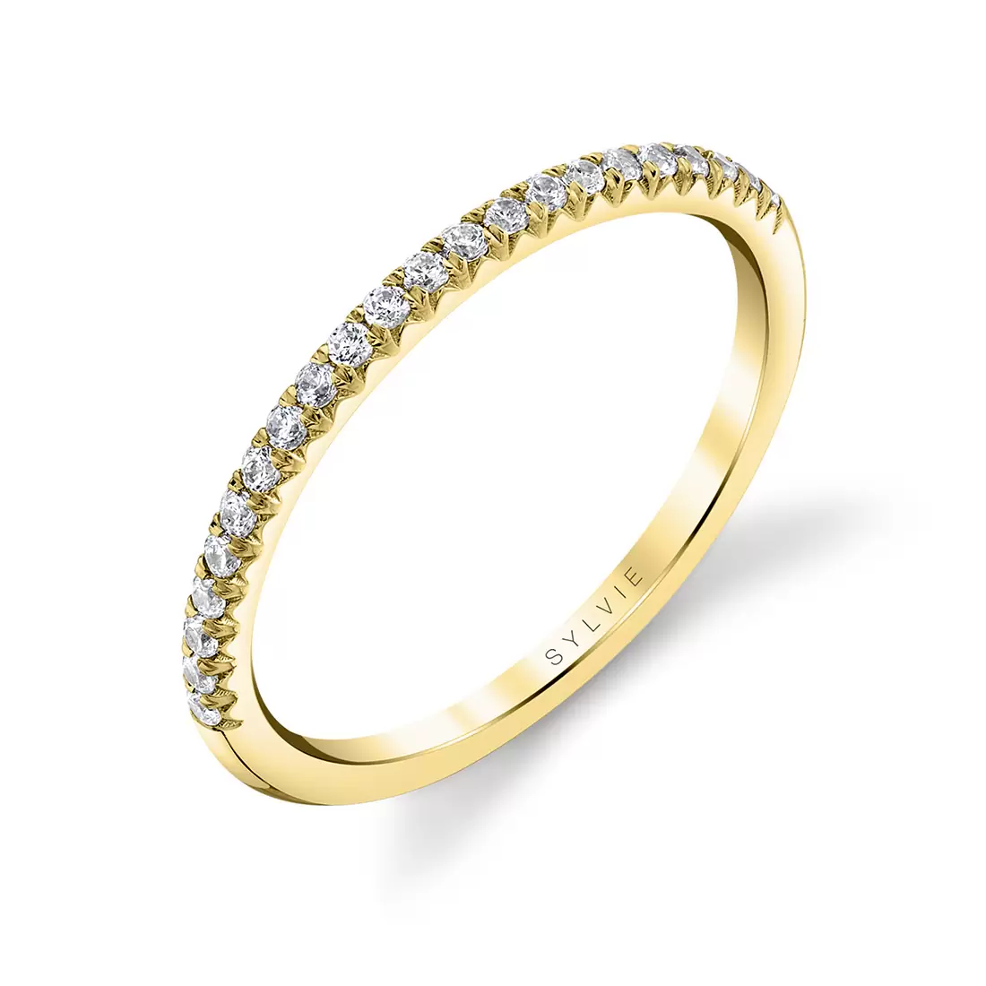 Yellow gold, classic, diamond, wedding ring