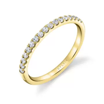 White Gold Classic Diamond Wedding Ring - Landry
