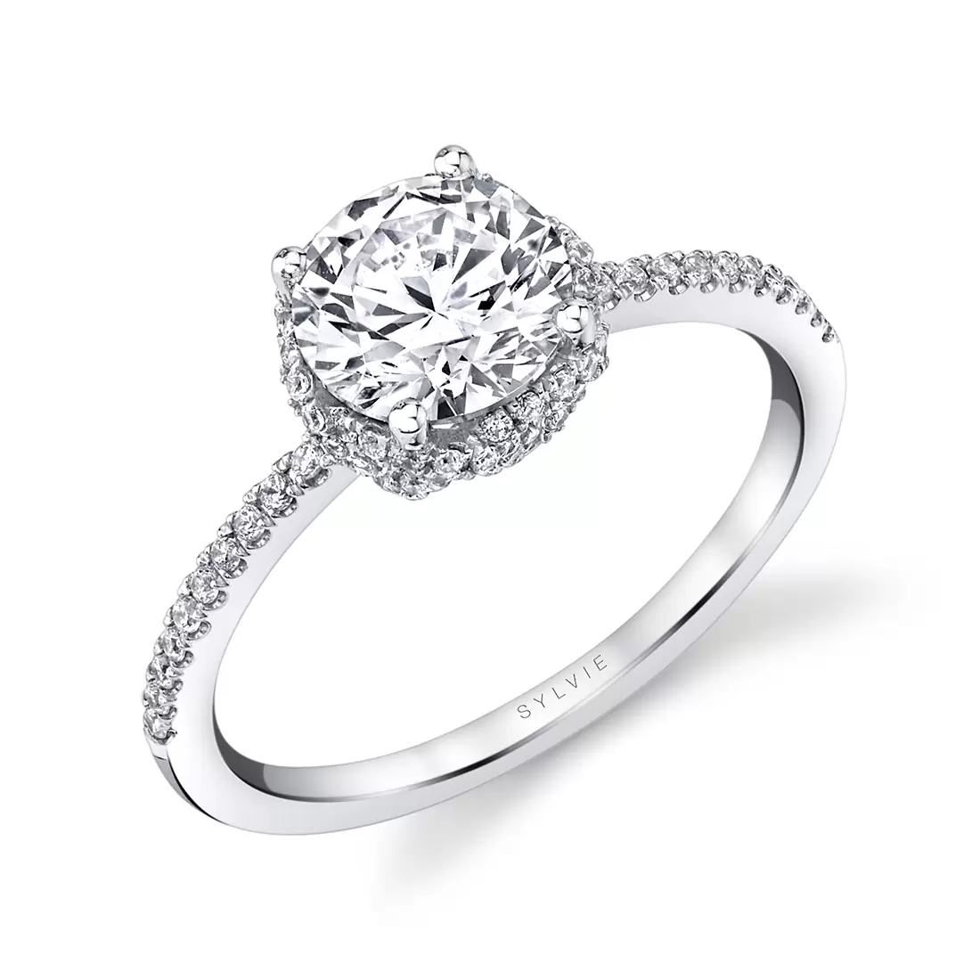 Round diamond hidden halo new arrivals