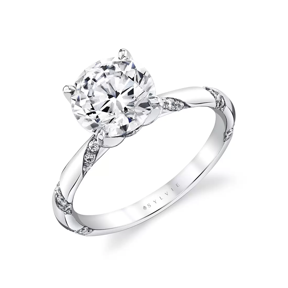 twist diamond engagement ring