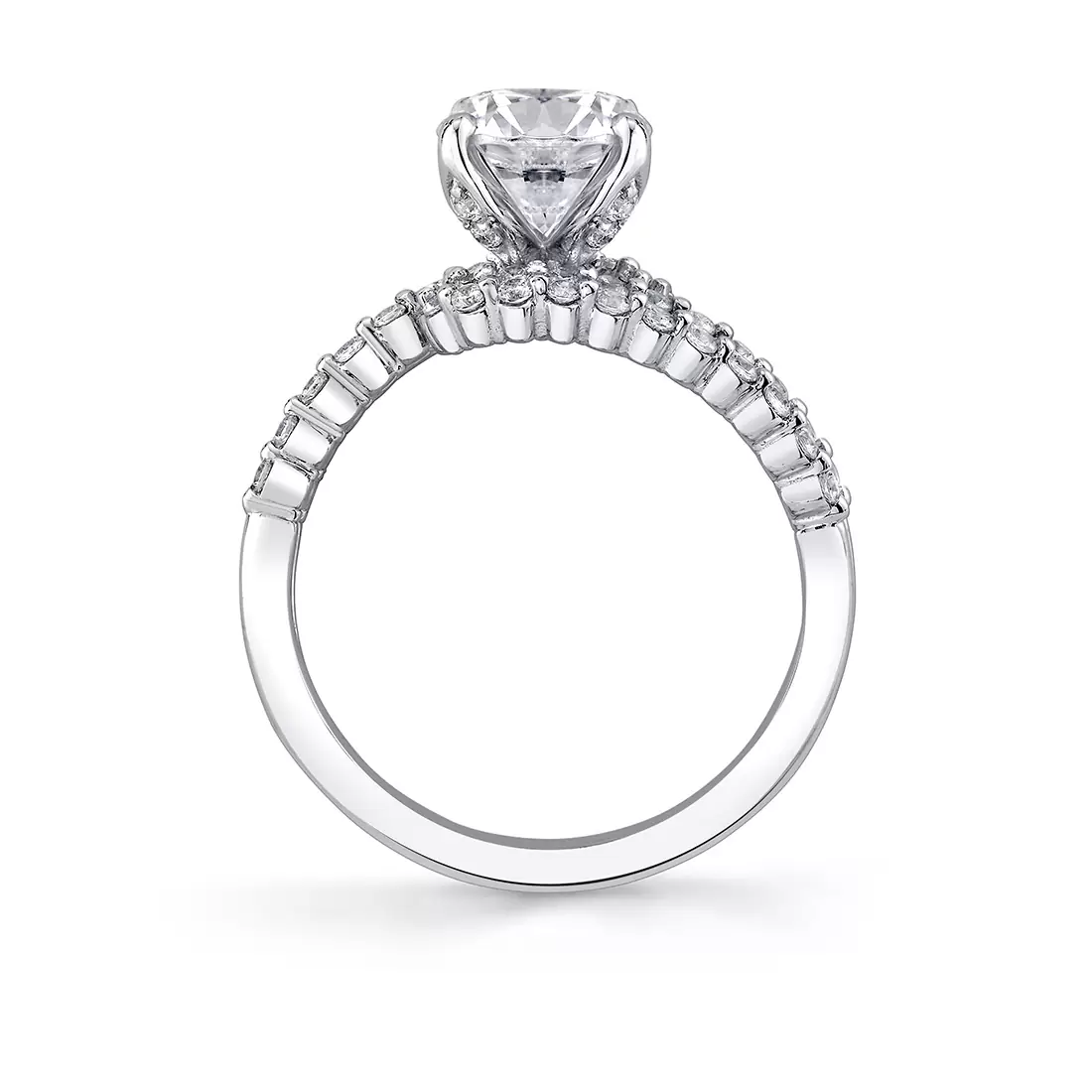 double crossover engagement ring