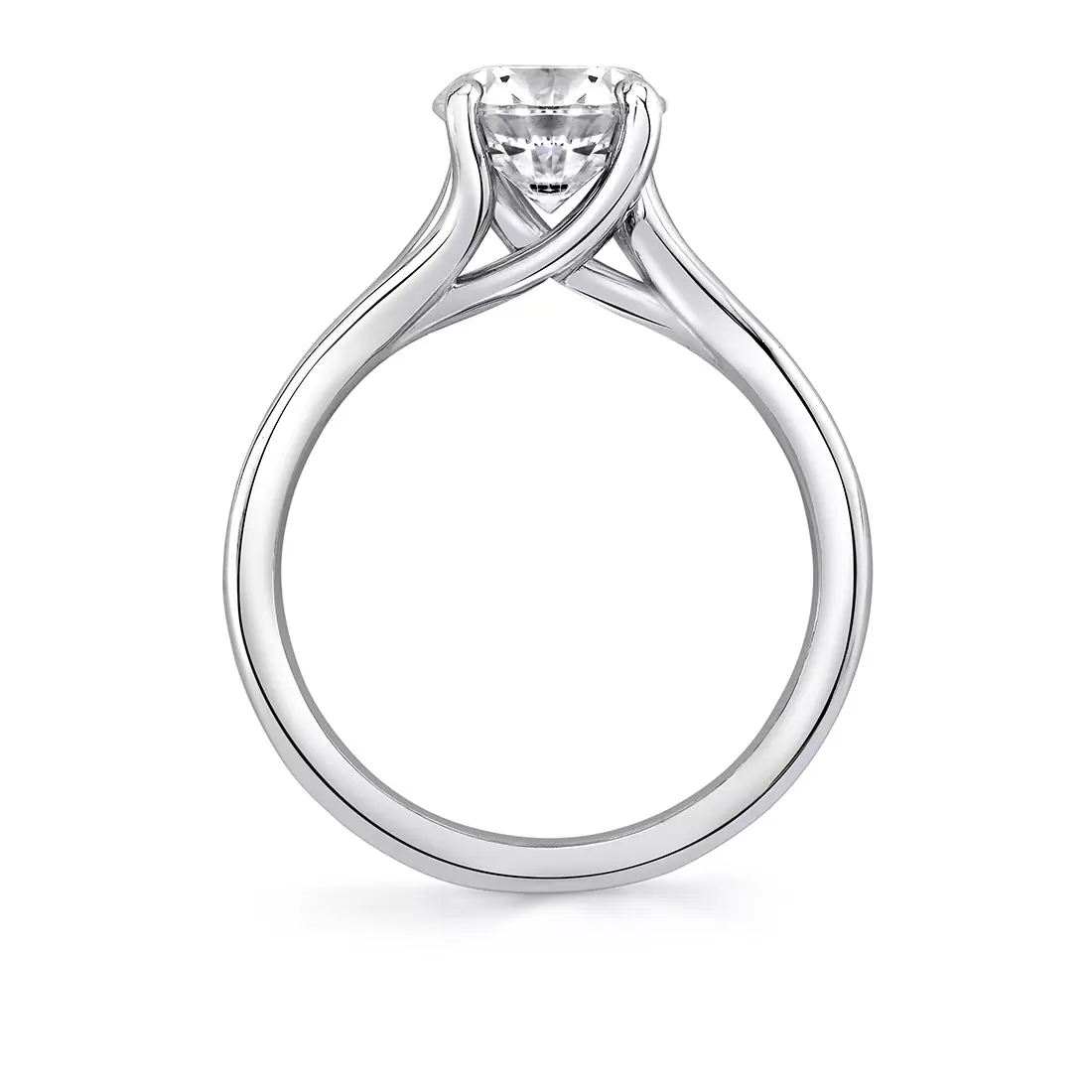 solitaire vine engagement ring