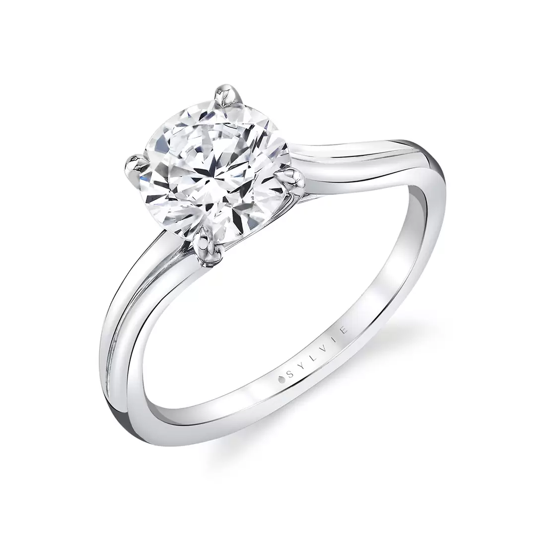 solitaire vine engagement ring