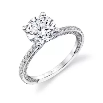 White Gold Iconelle Engagement Ring - Marilyn