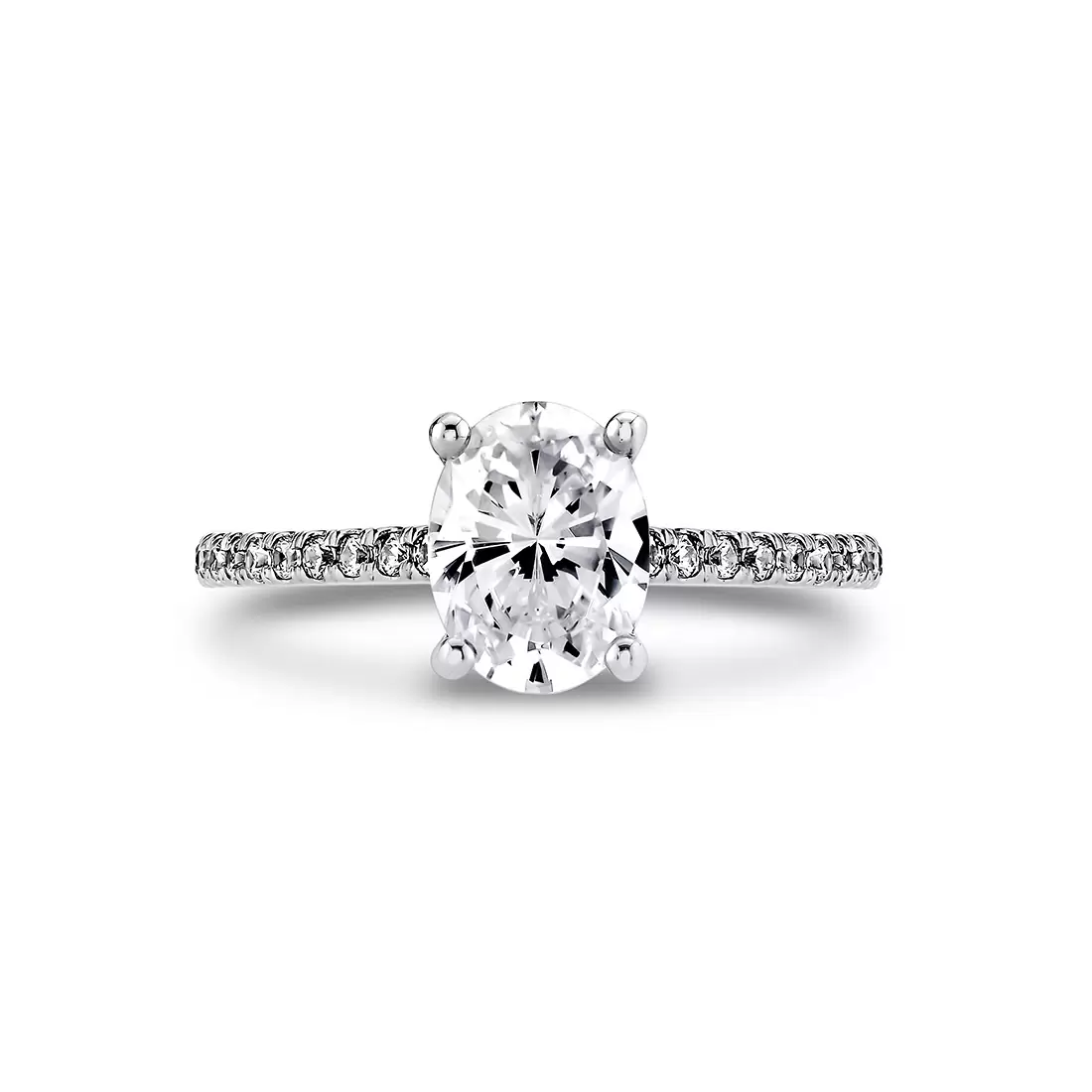 Yellow Gold Iconelle Two Tone Engagement Ring - Audrey