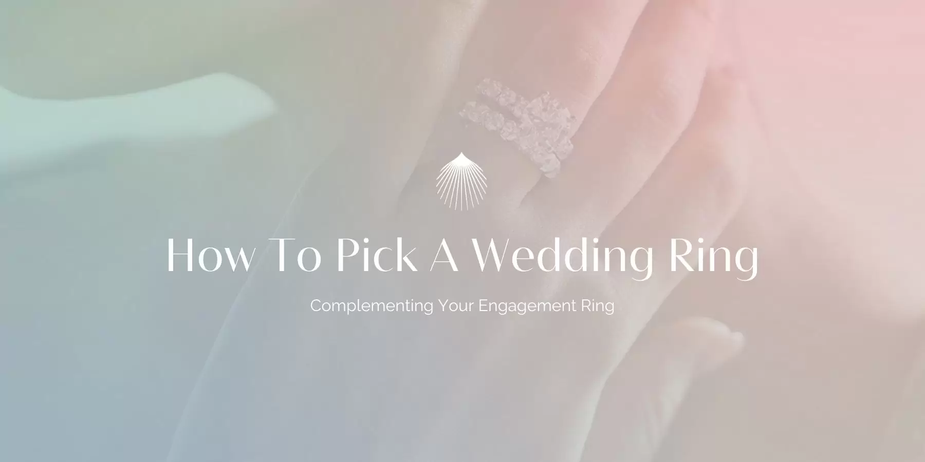 woman wearing bridal set with a single prong classic engagement ring and matching classic wedding ring