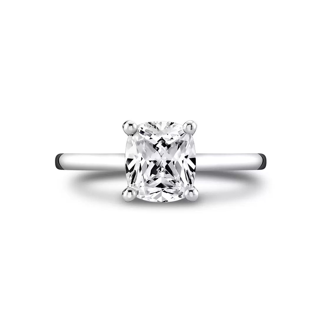Yellow Gold Iconelle Solitaire Two Tone Engagement Ring - Diana