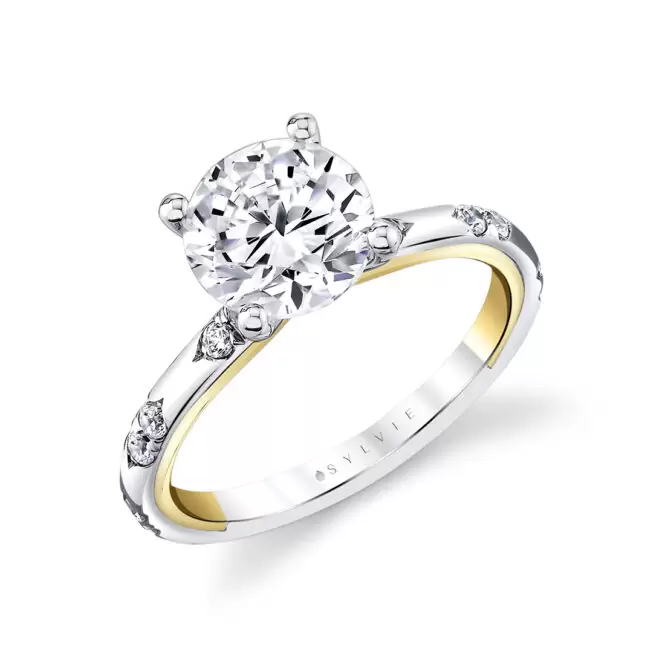flush set engagement ring