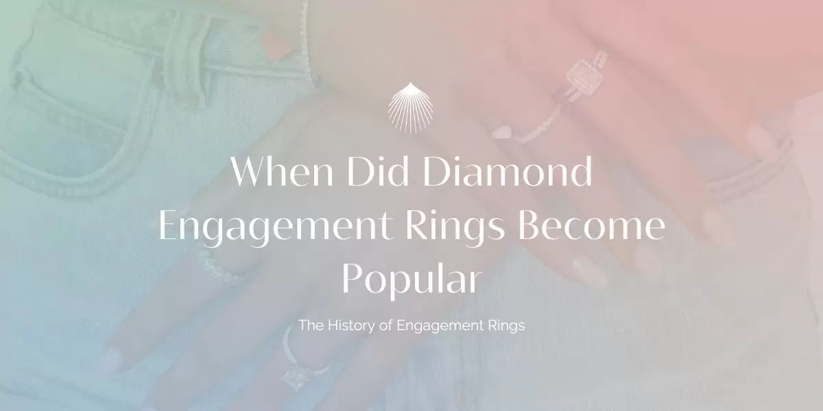 when did diamond engagement rings become popular