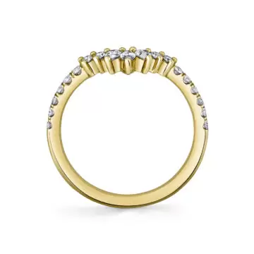 Yellow Gold Curved Wedding Ring