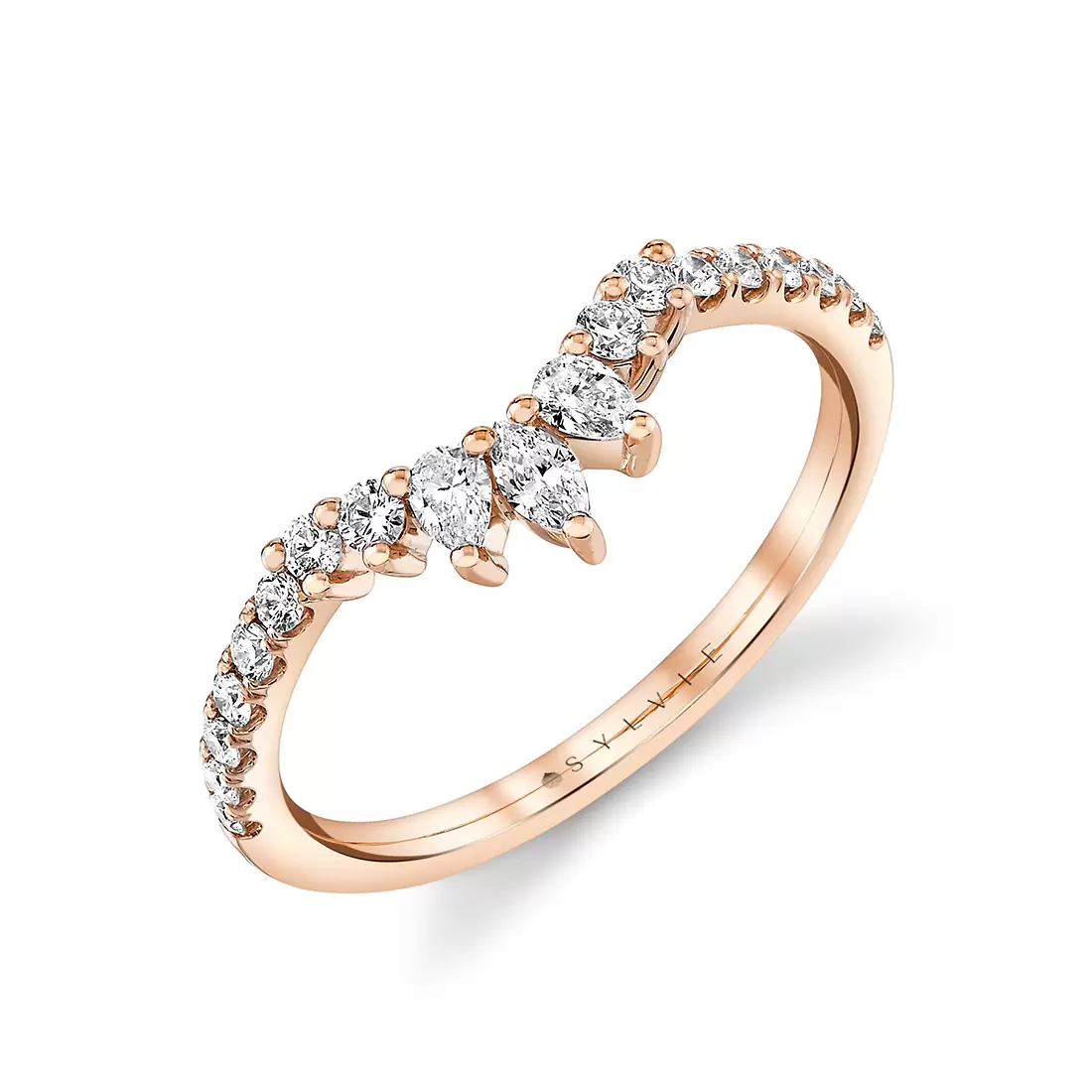 Yellow Gold Curved Wedding Ring