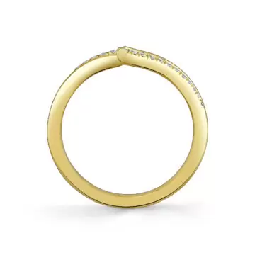 Yellow Gold Tulira Diamond Vine Wedding Ring