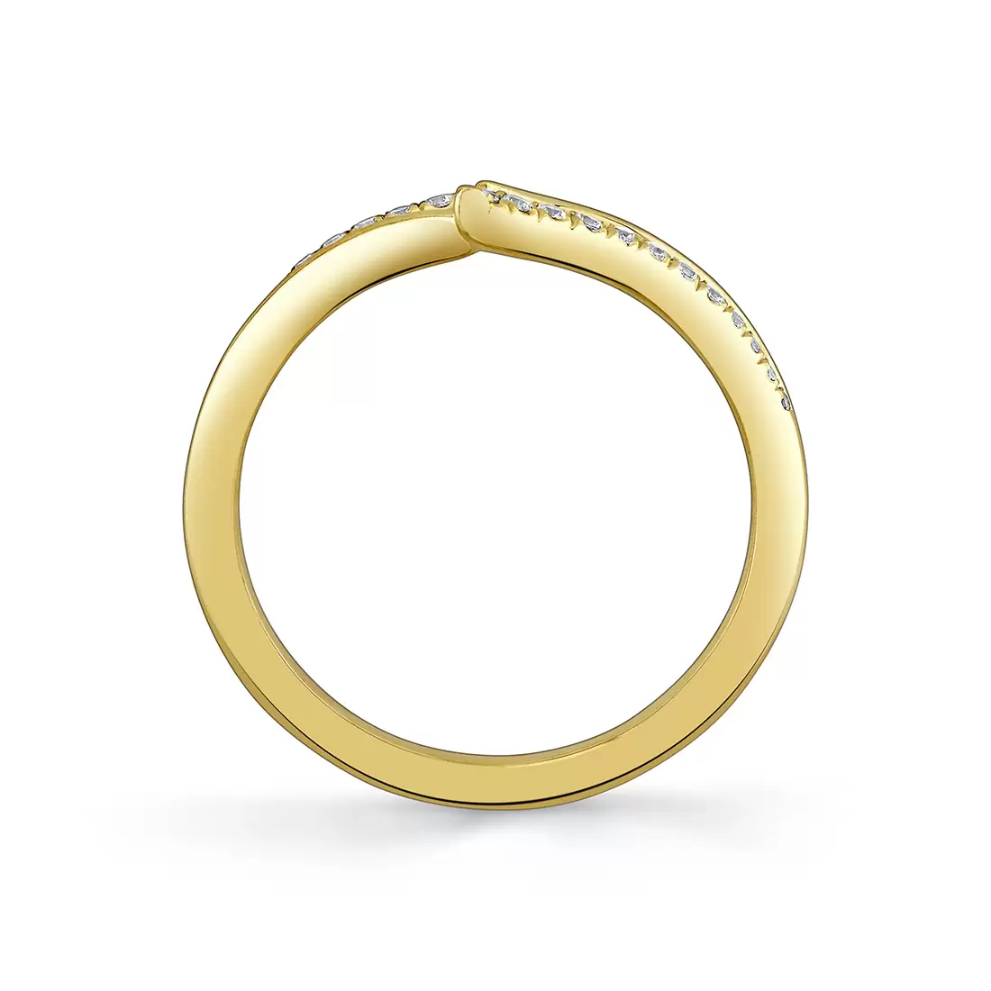 Yellow Gold Tulira Diamond Vine Wedding Ring