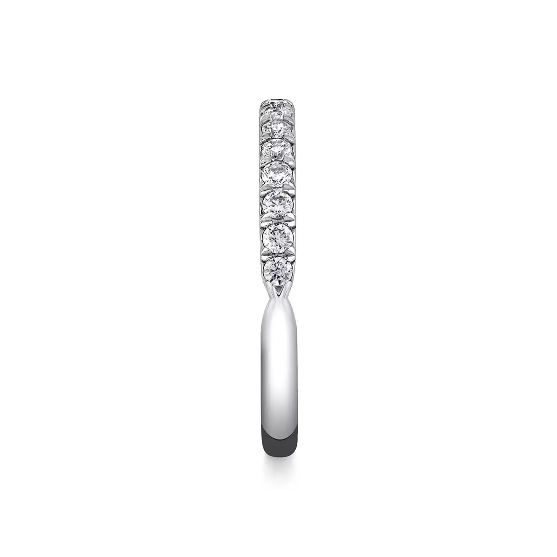 Yellow Gold Iconelle Halfway Pinch Two Tone Wedding Ring - Katya