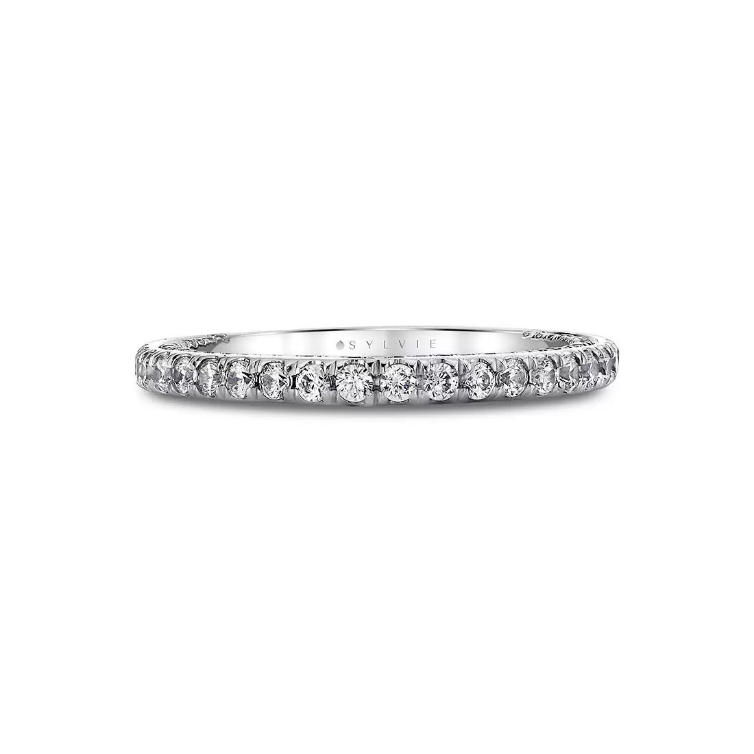 White Gold Iconelle Diamond Shell Wedding Ring