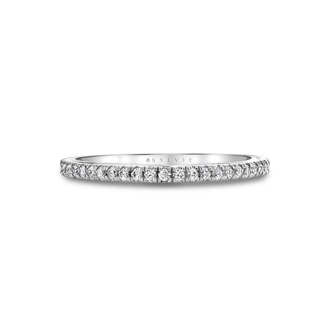 White Gold Iconelle Diamond Shell Wedding Ring