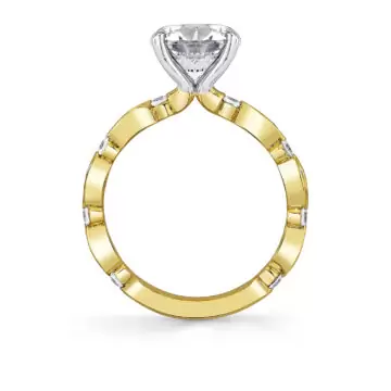 Yellow Gold Tulira Vine Inspired Engagement Ring - Xyris