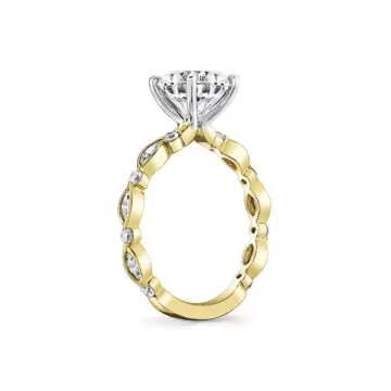 Yellow Gold Tulira Vine Inspired Engagement Ring - Xyris