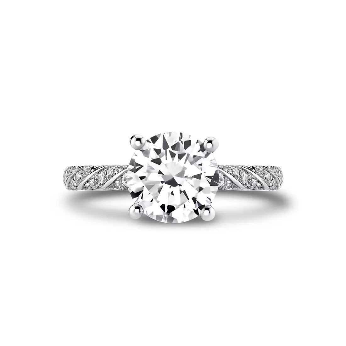 Yellow Gold Iconelle Spiral Engagement Ring - Odette