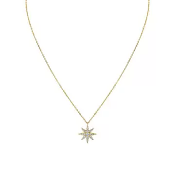 White Gold Solaz Sun Diamond Necklace