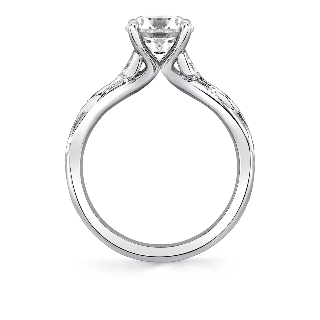 Petal setting engagement ring discount