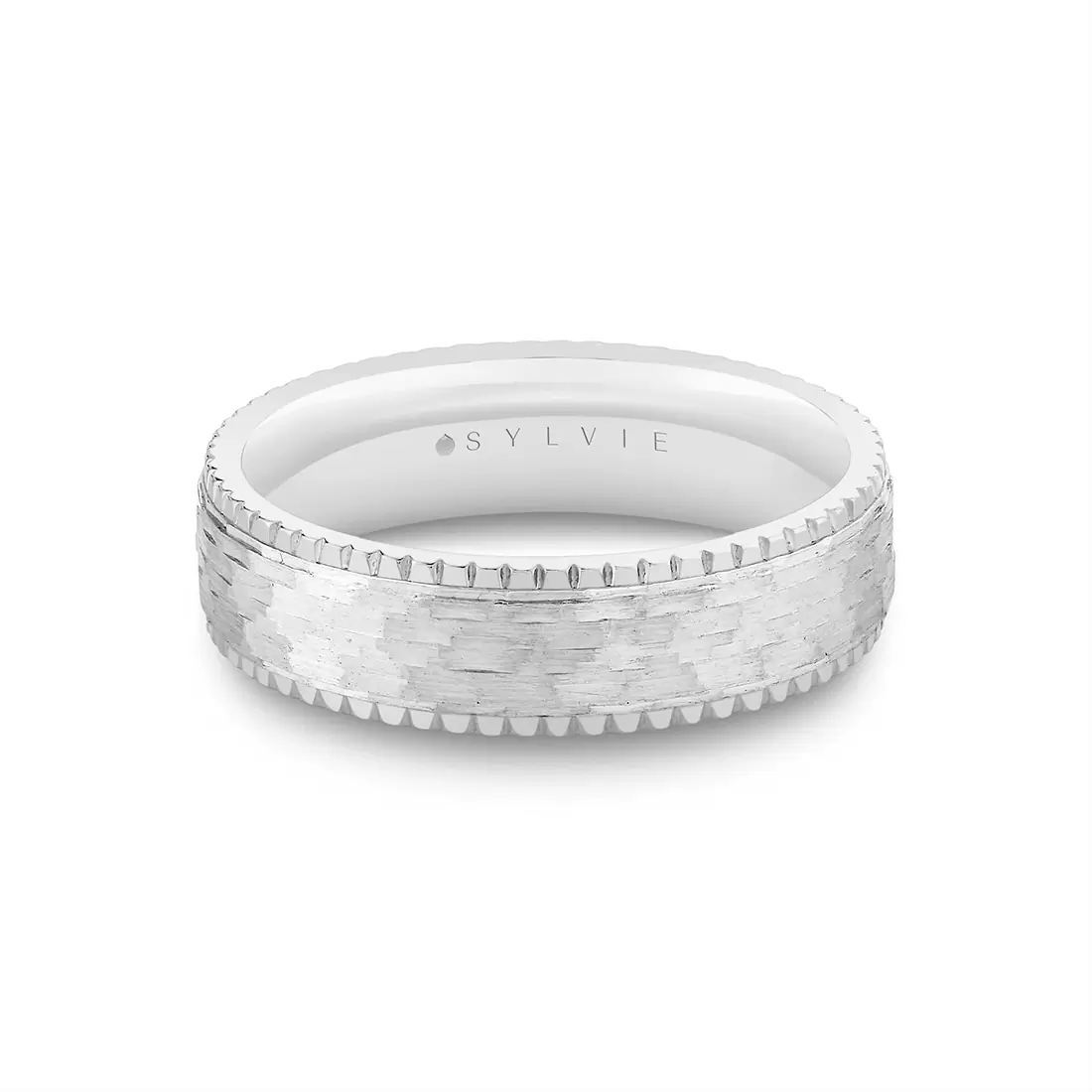 White Gold/Yellow Gold Heritage Two Tone Brushed Men's Band - Anthony