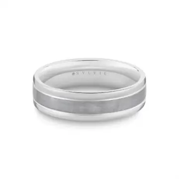 Grey Gold/Rose Gold Heritage Two Tone Men’s Band with Brushed Grey Gold - Luis