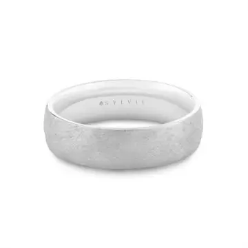 Yellow Gold Heritage Matte Ice Men’s Band - Levi