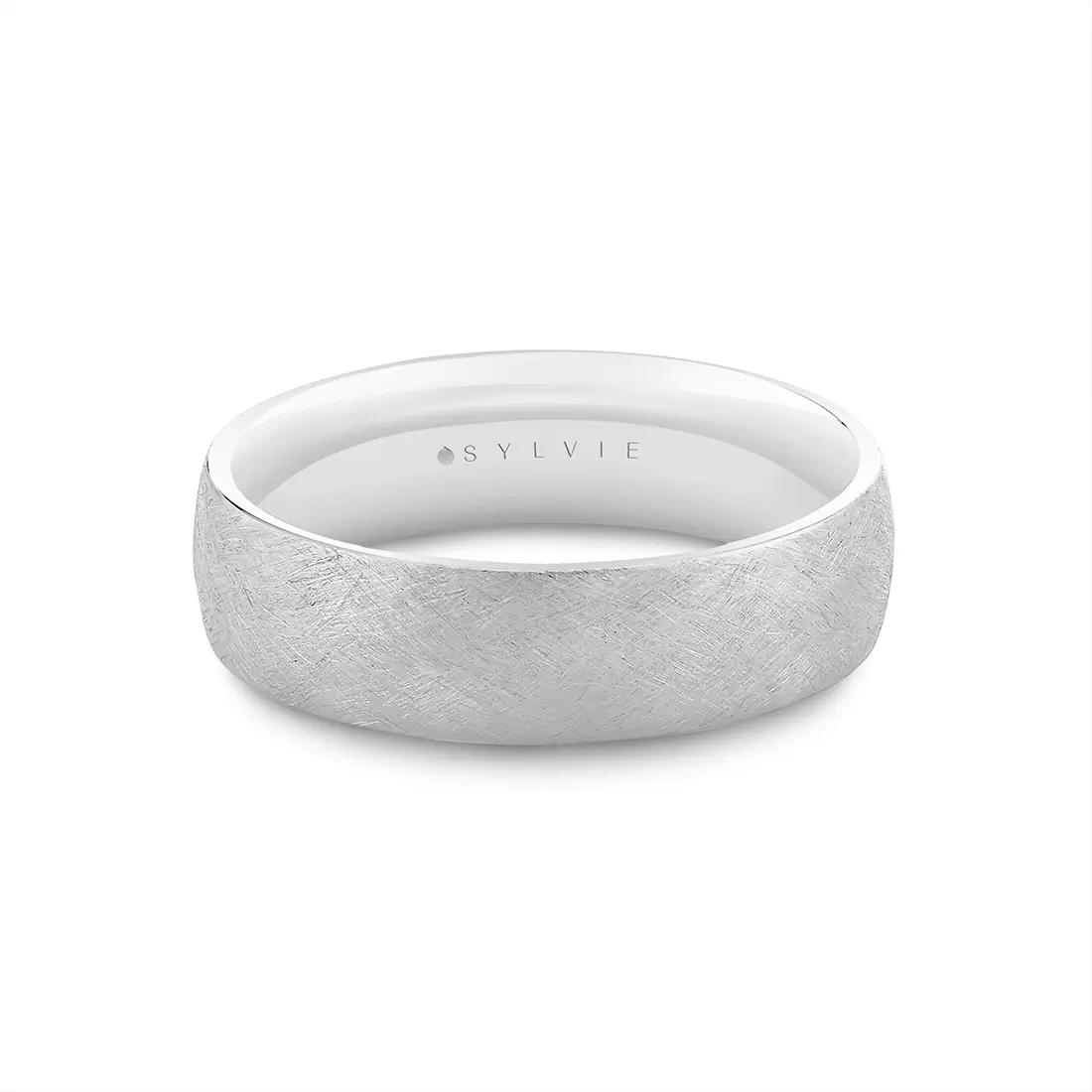 Yellow Gold Heritage Matte Ice Men's Band - Levi