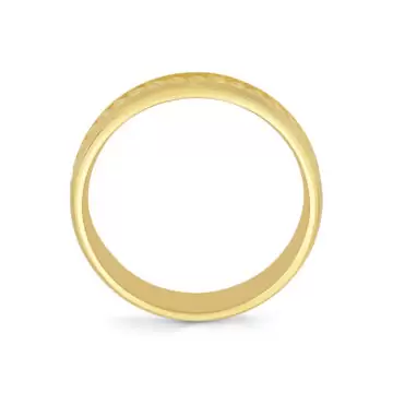 Yellow Gold Heritage Brushed Rope Men’s Band - Harrison