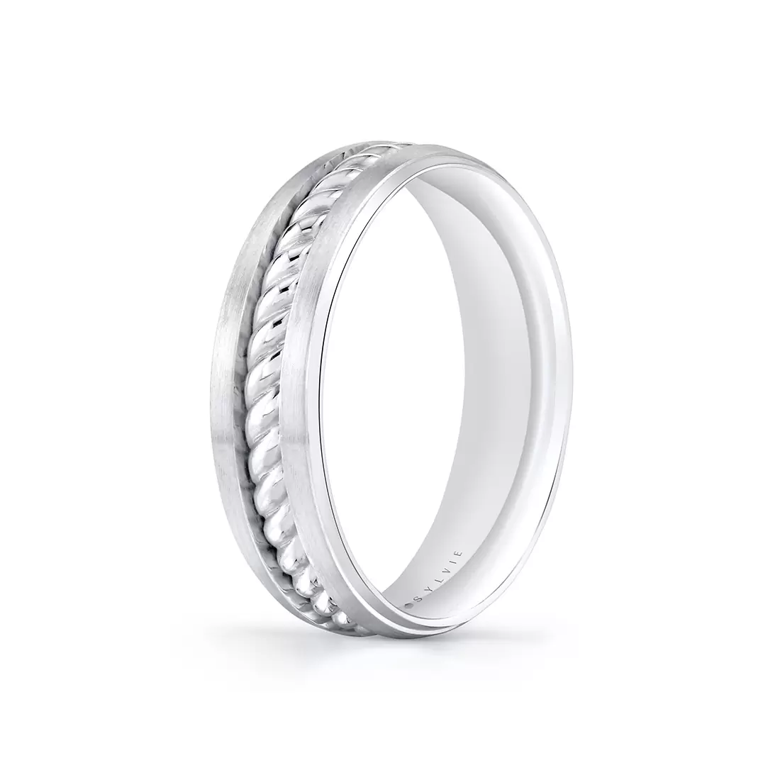 Yellow Gold Heritage Brushed Rope Men's Band - Harrison