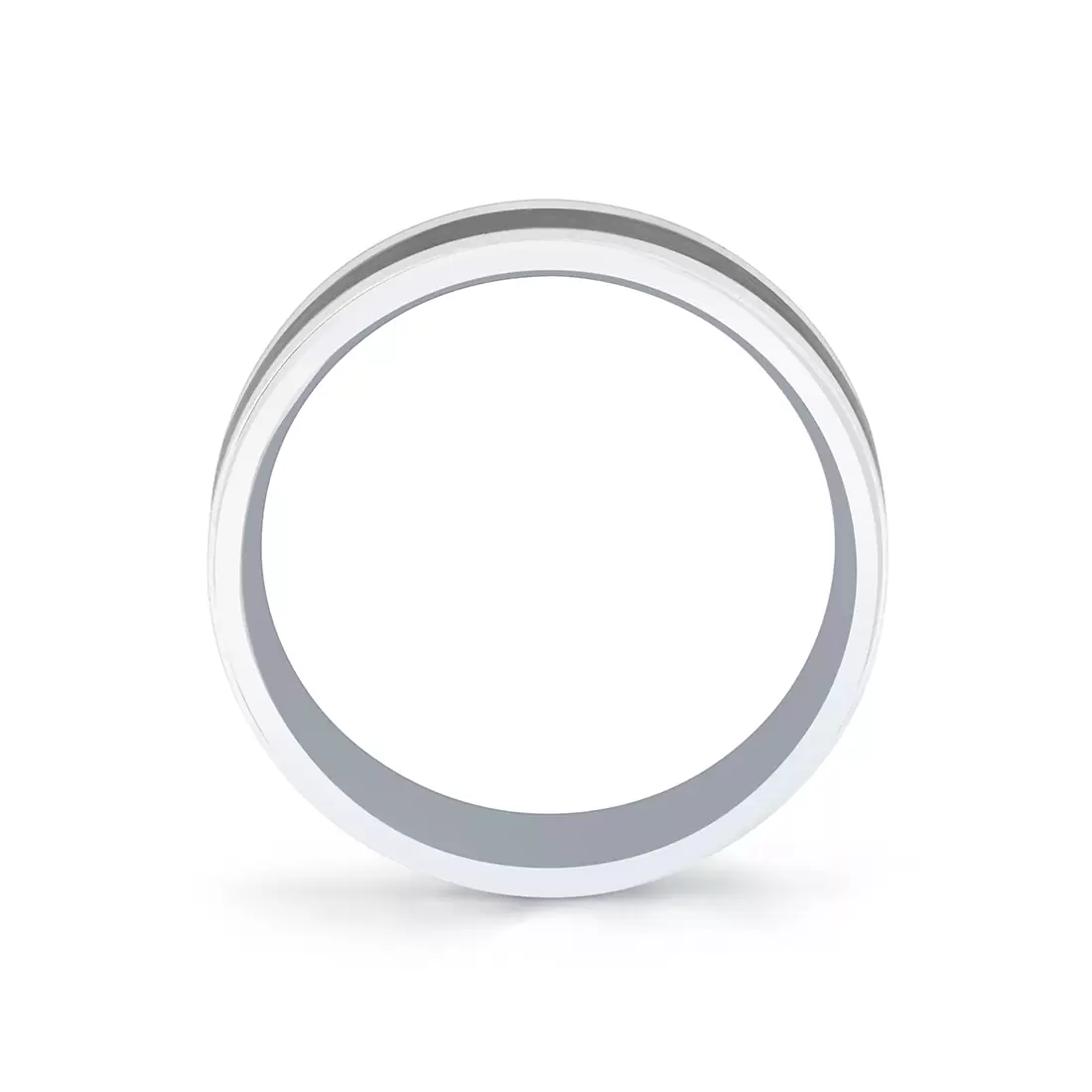 Grey Gold/White Gold Heritage Brushed Two Tone Men's Band - Kingston