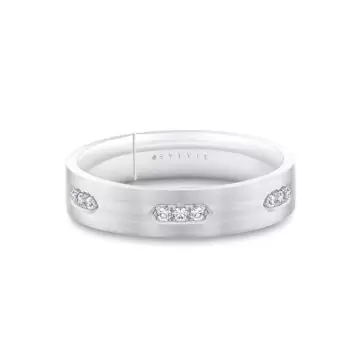 Legacy Brushed Diamond Men's Band - Milo