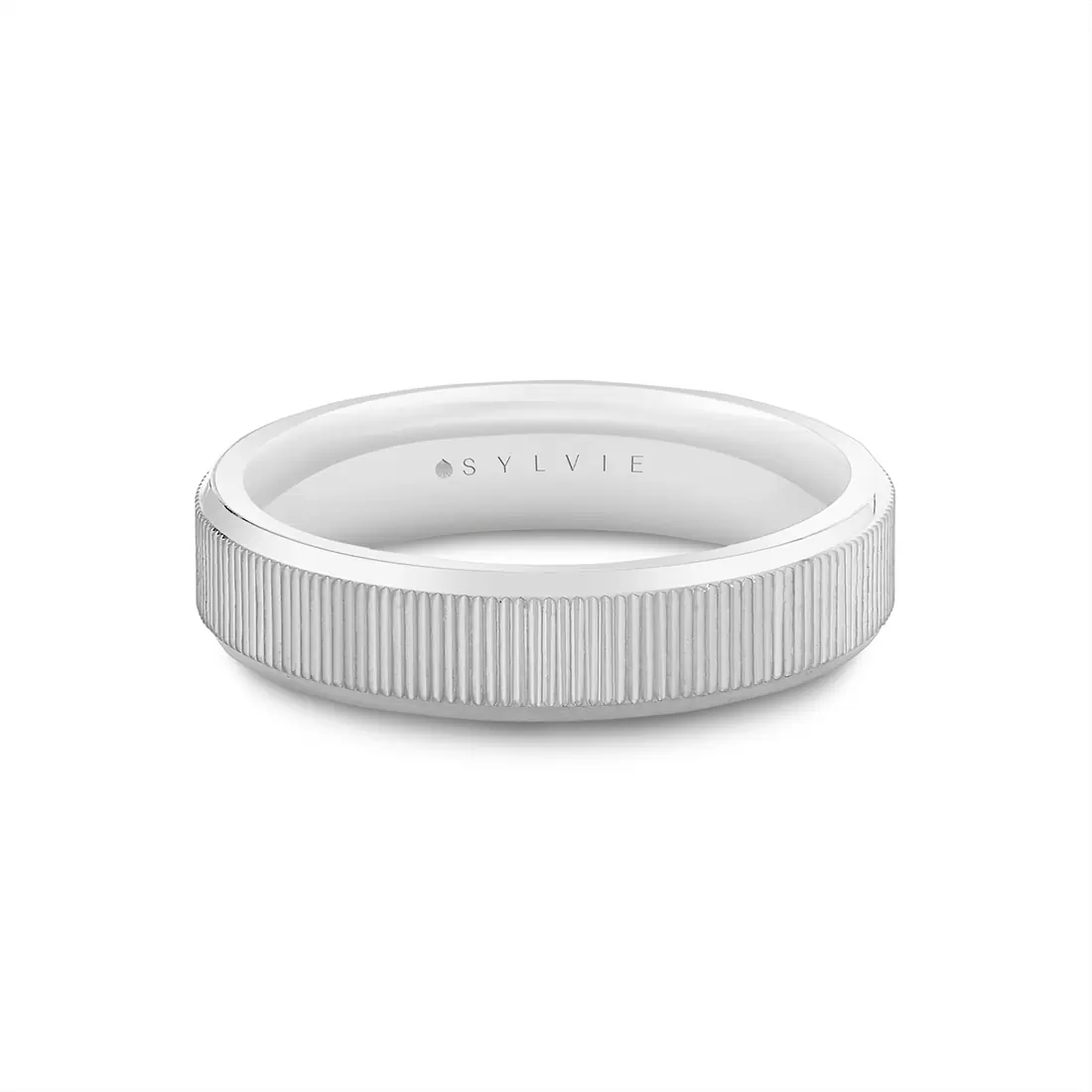 Yellow Gold Heritage Engraved Men's Band - York
