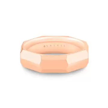 Yellow Gold Heritage Octagonal Polished Men’s Band - Zach