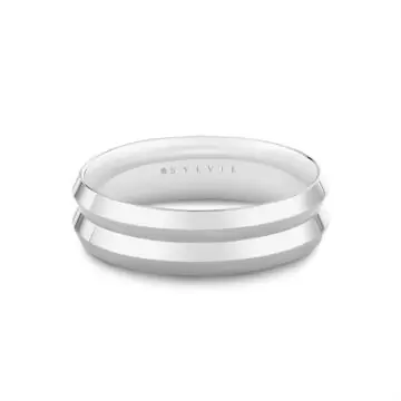 Yellow Gold Heritage Contoured Polished Men’s Band - Emmett