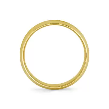 Yellow Gold Heritage Contoured Polished Men’s Band - Emmett