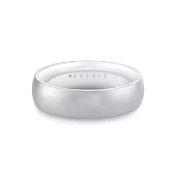 White Gold/Yellow Gold Legacy Shell Two Tone Brushed Men’s Band - Alexander