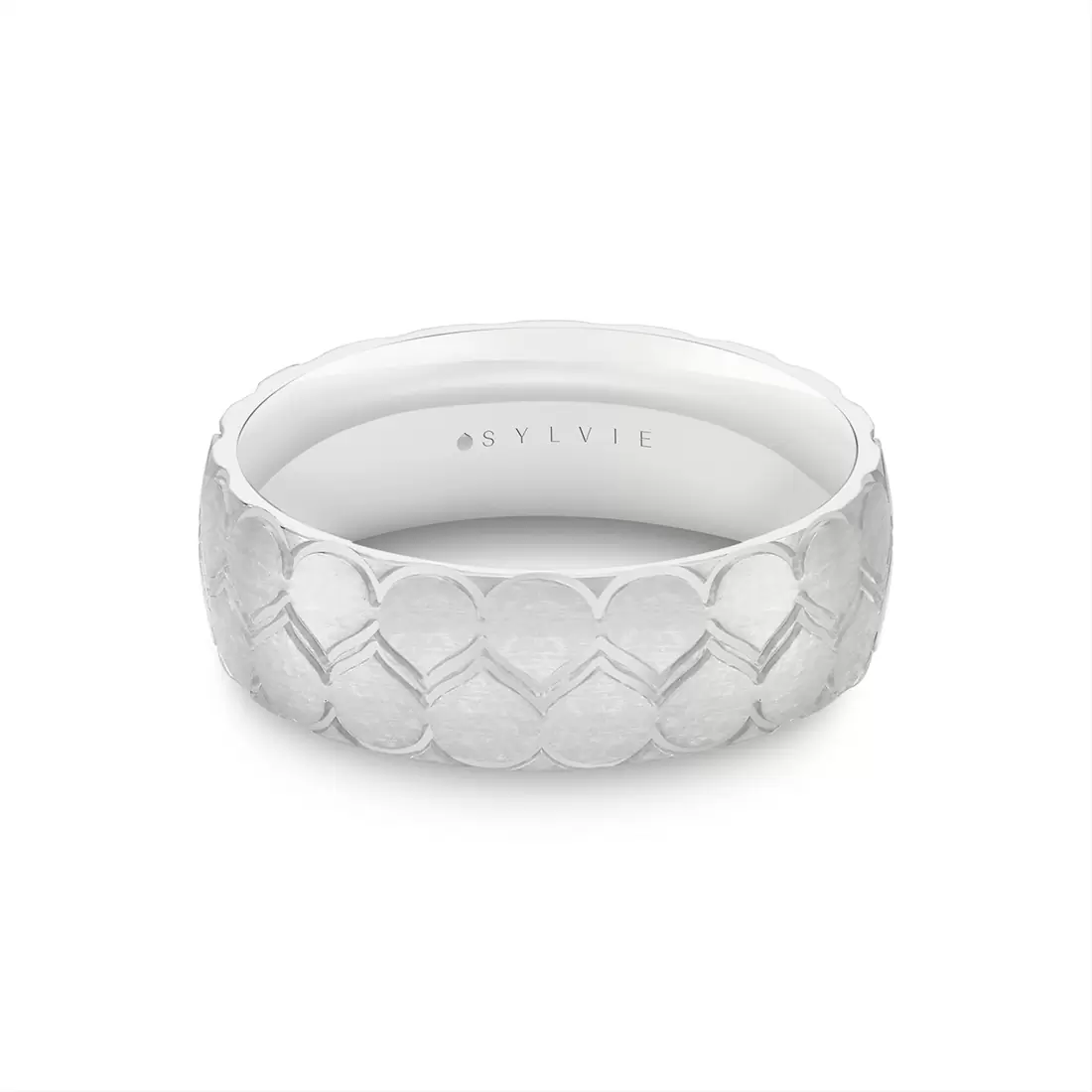 Yellow Gold Shell Ascend Brushed Men's Band - Maximus