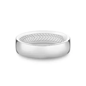 Yellow Gold Shell Apex Polished Men’s Band - Tate