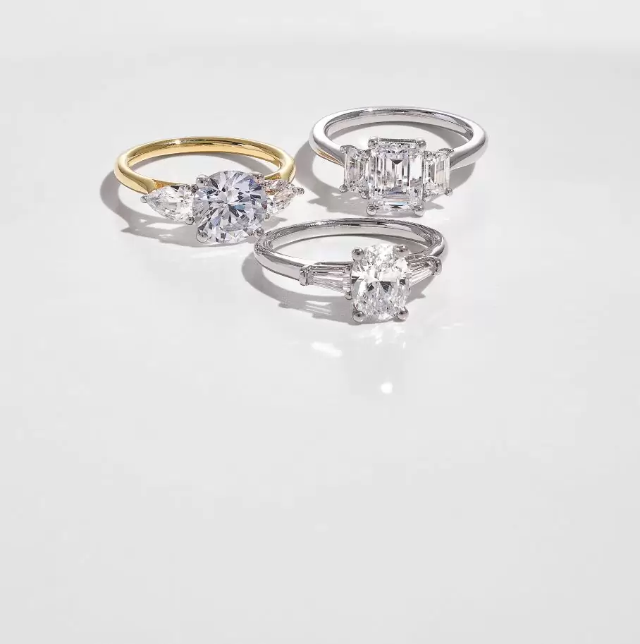 Three Stone Engagement Rings 1