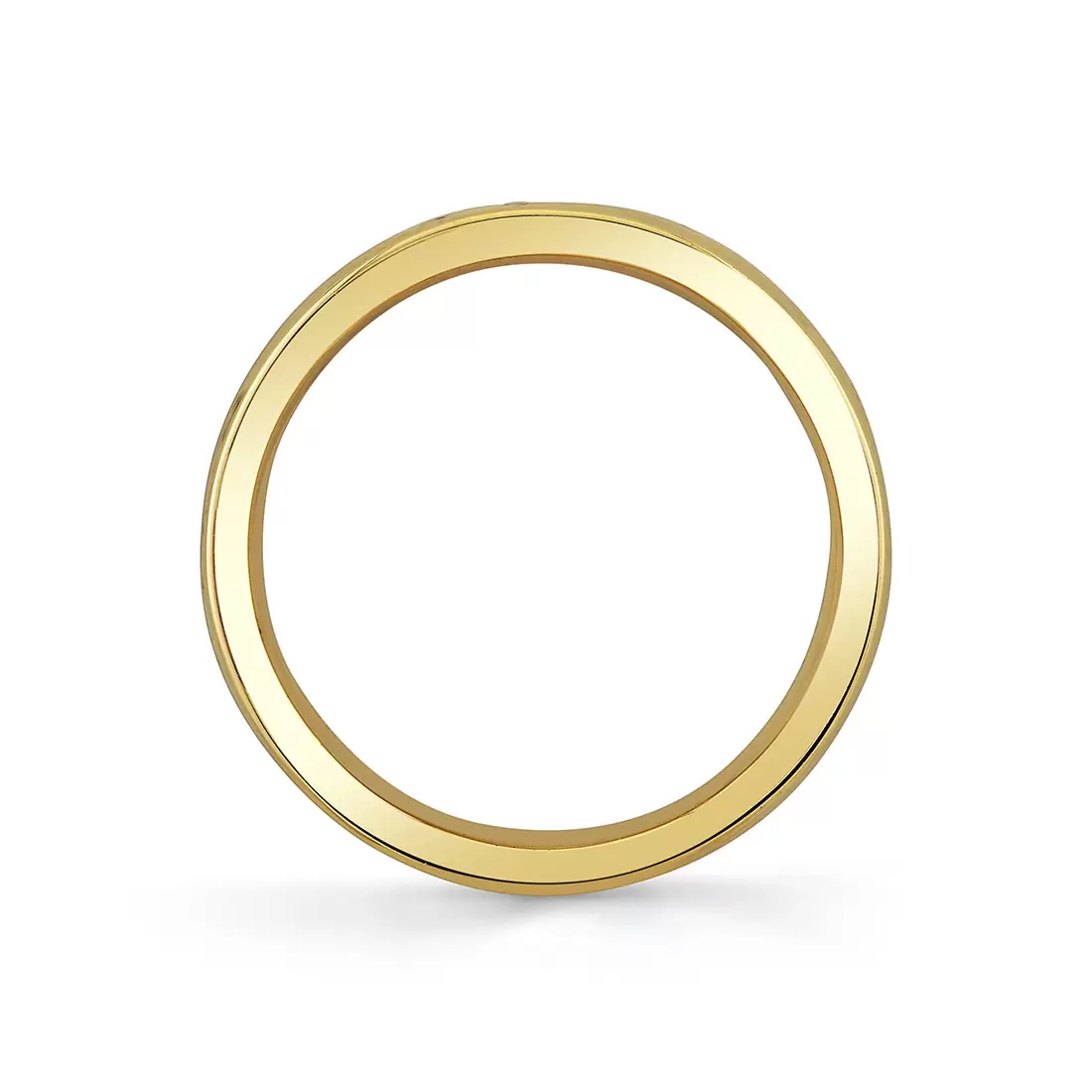 White Gold/Yellow Gold Iconelle Shell Tip Two Tone Wedding Ring