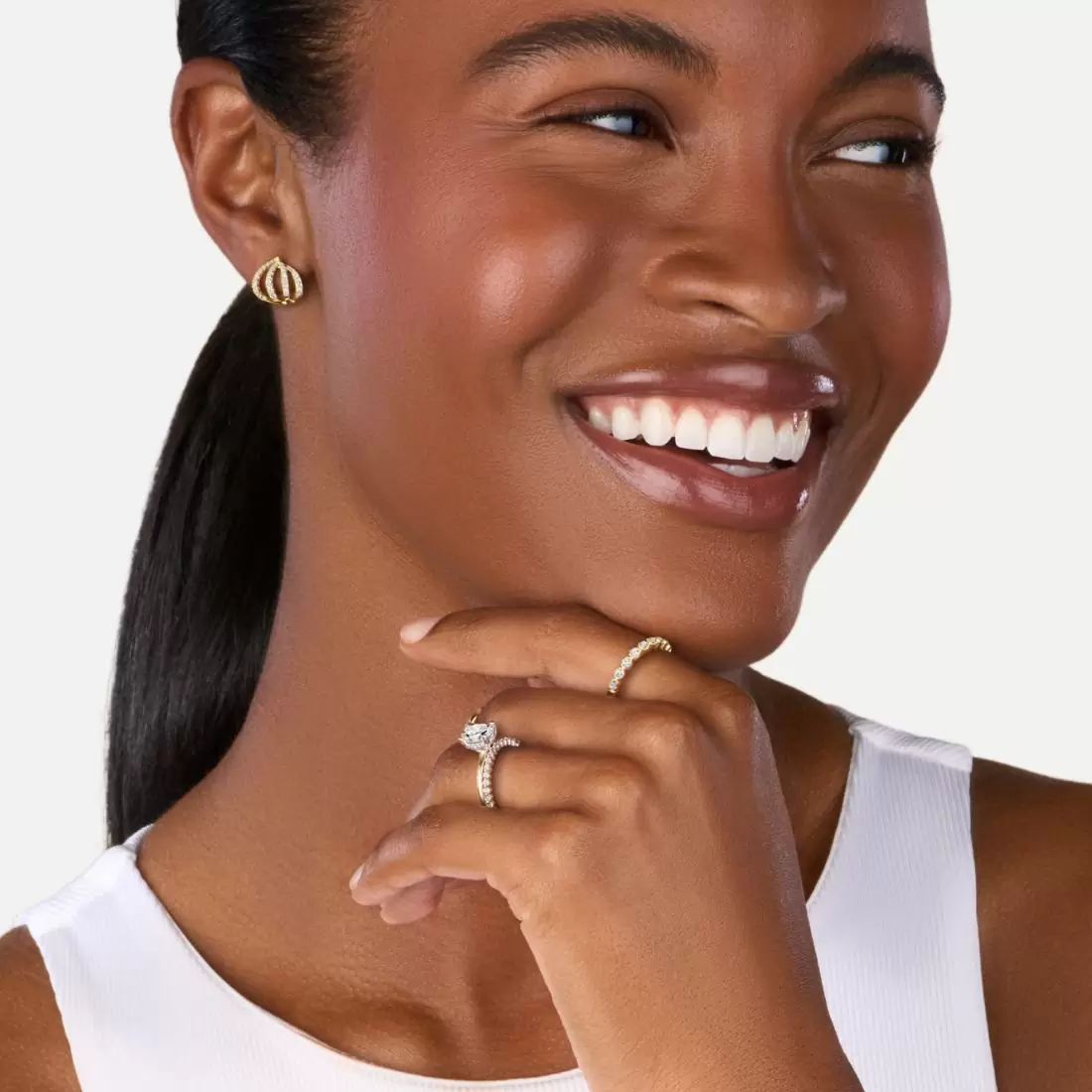 what kind of band should i wear with a solitaire engagement ring setting 3