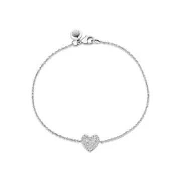 Yellow Gold Éternelle Diamond Heart Bracelet