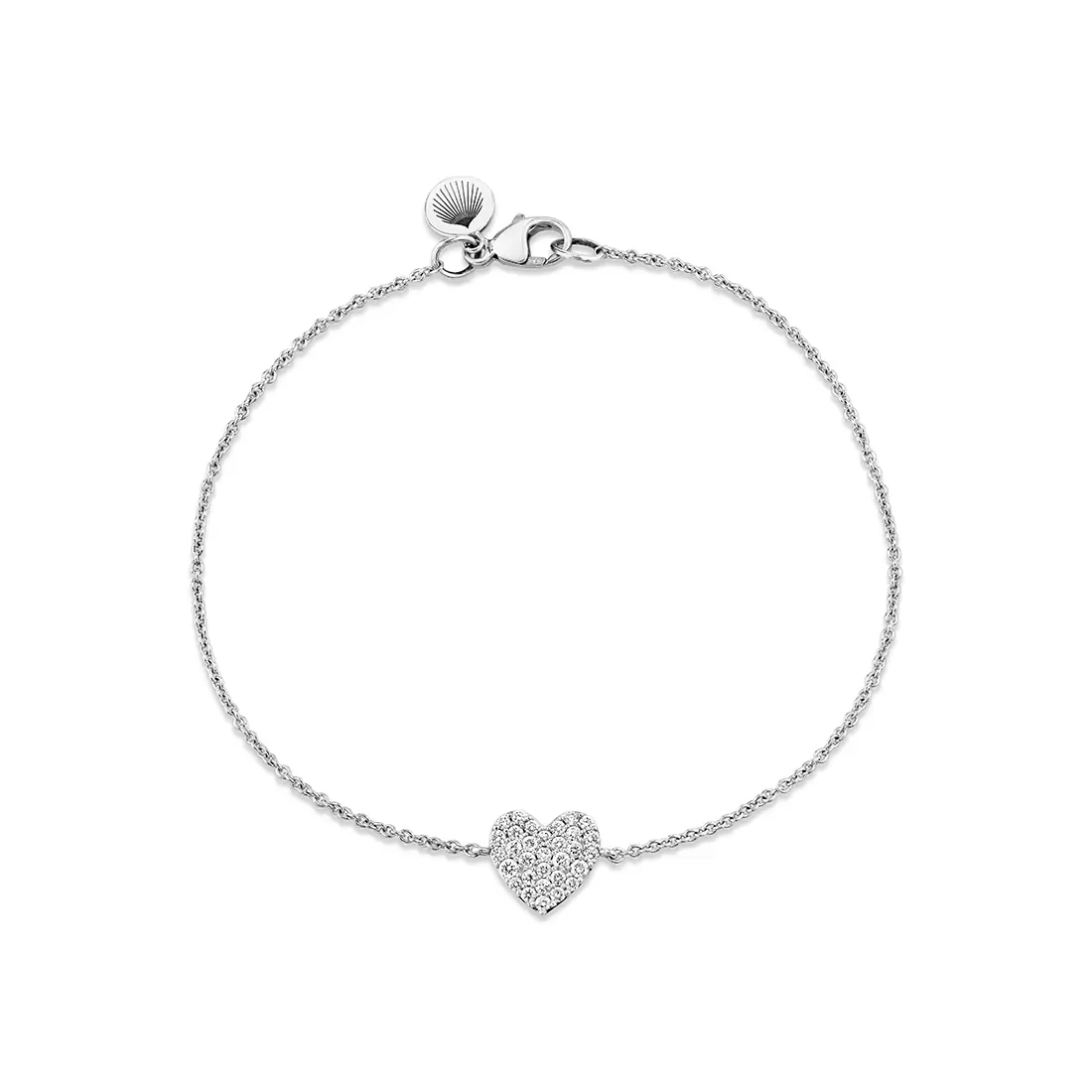 Yellow Gold Éternelle Diamond Heart Bracelet