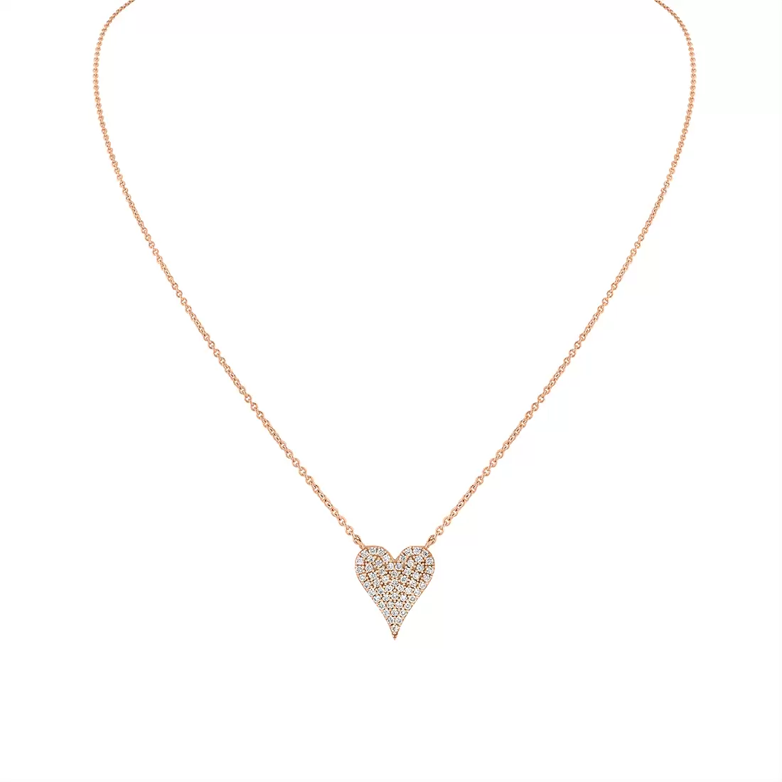 Yellow Gold Éternelle Diamond Heart Necklace